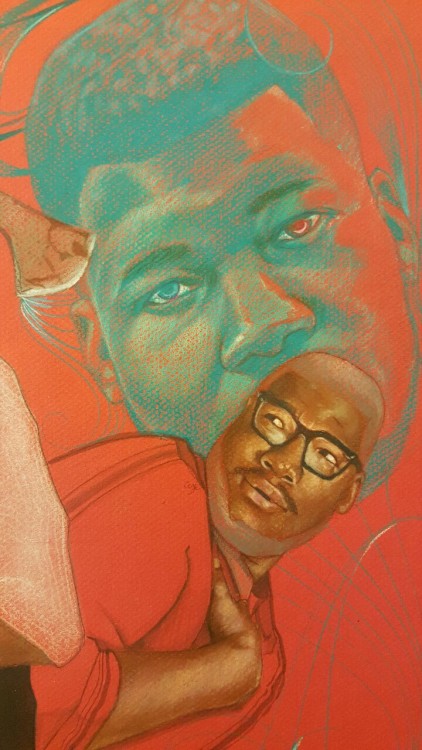 thejungleofmufasa:  ibarelyknow:  theartofcege:  “Comfort” Colored pencil on Red Paper 19.5/ 23.5in Stepping out of my comfort zones with this Collage. Had to stop as I was worried that it was becoming too gaudy. Had fun with this piece although there