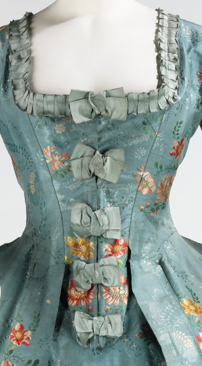 ephemeral-elegance: Robe à la Française, ca. 1760-70 via The Met