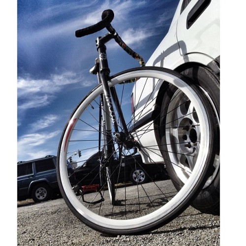 oceankooks: After the 14 mile sprint. well I tried to sprint all 14. #cycling #fixedgear #fixie #fix