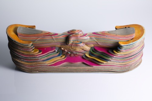 Recycled Skateboard Deck Sculptures by Haroshi.(via New Recycled Skateboard Deck Sculptures | Zeutch