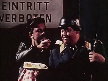 strivia:I rediscovered that I had this little Hogan’s Heroes blooper video on my computer and it’s t