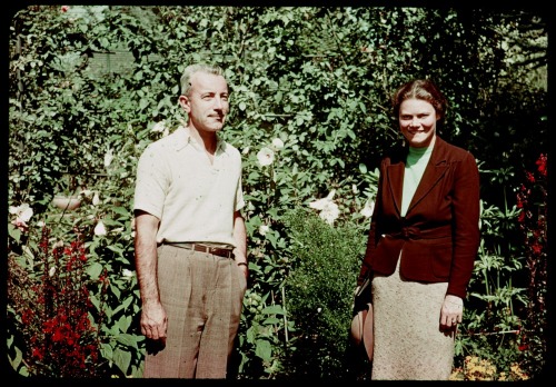 &ldquo;Jean and Charles at Lambert Garden Portland, Oregon&rdquo;, September 1938. By C.W. C