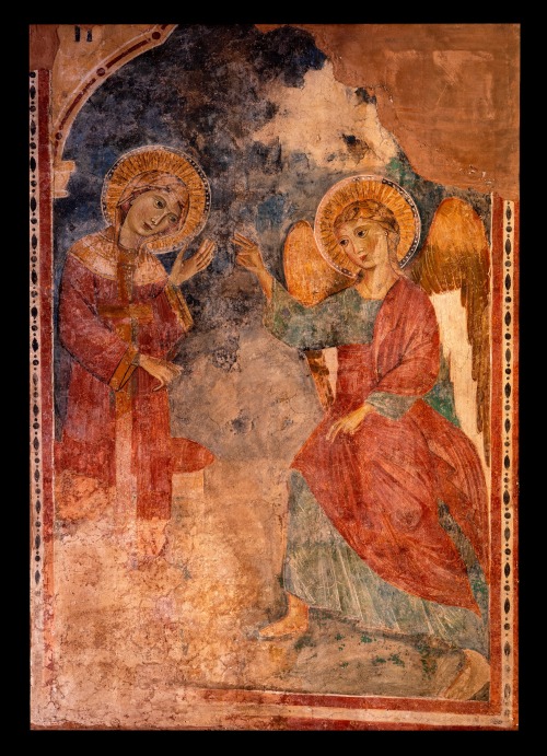 ADVENT CALENDAR DAY ONEFresco by an unknown artist from the Clarissan monastery of Santa Maria inter
