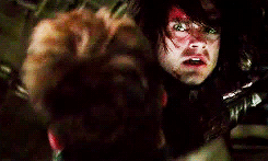 queerstiles:fratboybucky:kirknspock:you’re my mission#BUCKY’S FACE THOUGH #THE HORRIFIED RECOGNITION