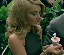 aloneandforsakenbyfateandbyman:  Barbara Bouchet eating ice cream, 1966