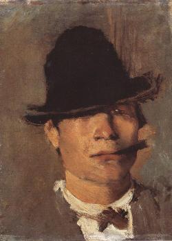 László Mednyánszky, Tramp with Cigar (c.