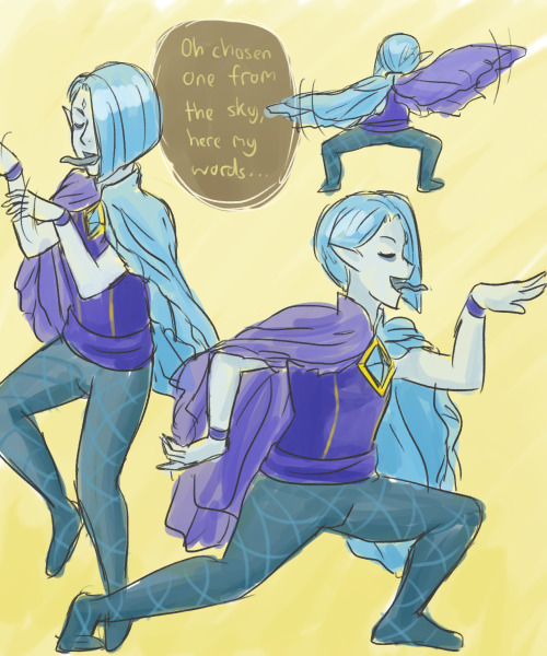 scribbly-z-raid:What do you mean that being a Goddess’ servant doesn’t change Ghirahim’s dancing ski