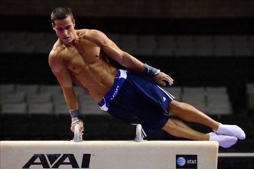 maleathletessocks:  Gymnastics. Jake Dalton.