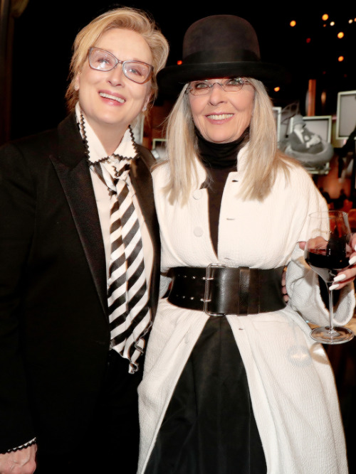 Meryl Streep and honoree Diane Keaton during American Film Institute’s 45th Life Achievement A
