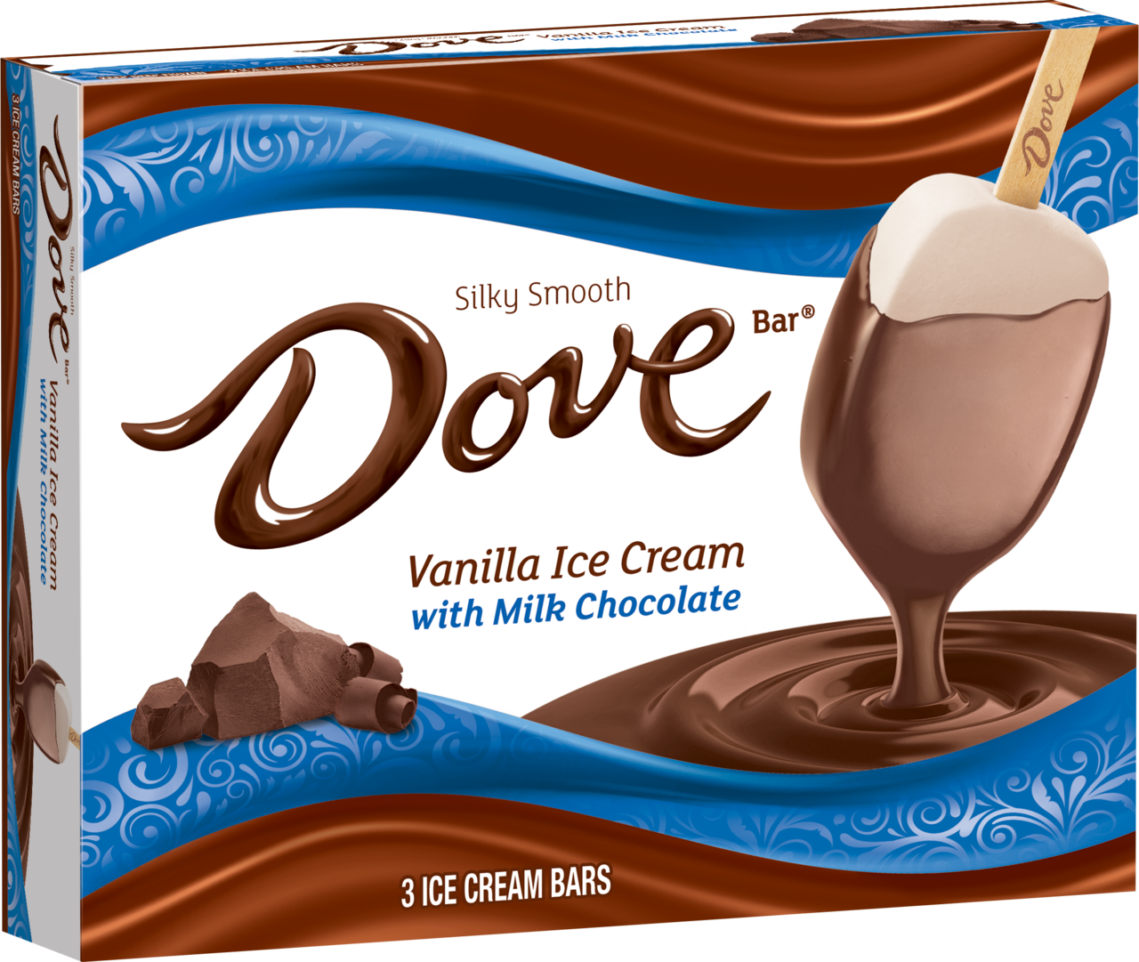 DOVE® Chocolate DOVEBAR® Vanilla Ice Cream with DOVE® Milk...