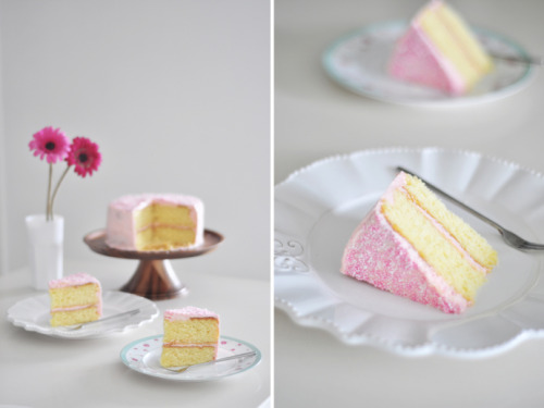 confectionerybliss:Pantry Staple: Basic Vanilla Birthday Cake | Vickii M