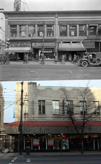 entheos-fog:  NE Corner of Hastings & Richards - 1923/2014 on Flickr. 