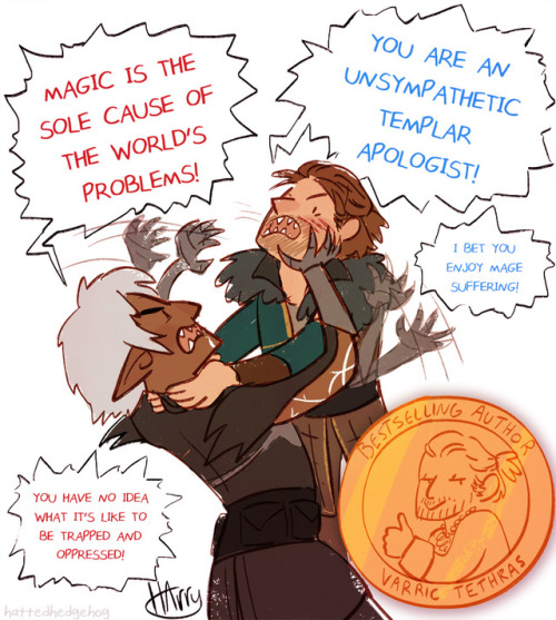 hattedhedgehog: The hostility between Hawke’s companions in Dragon Age 2 makes a bit more sens