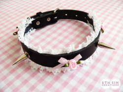 Milk-Ed:  Shopping-And-Shit:  Black, White And Pink Rose Choker$20.62 Usd
