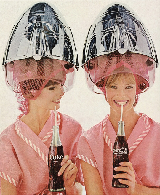 vintagegal:  Jean Shrimpton and Anne de Zogheb for Coca Cola, 1965
