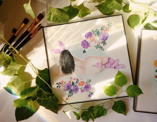 littlealienproducts:Waiting for Spring! Original Watercolor painting by Zaiguu 