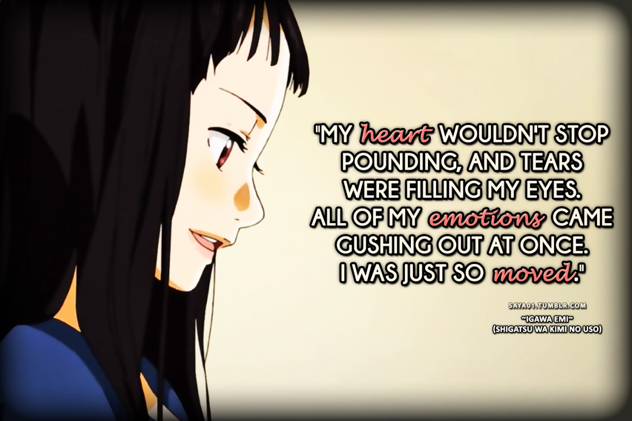 Frases del anime shigatsu wa kimi no uso by touka kun