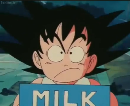I'll Never Get Over Goku's Face When They're Climbing The Mountain Delivering Milk For The First Time: