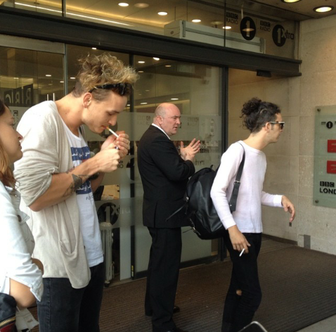 the1975-uk-to-usa:  // Bedford &amp; Timothy // 