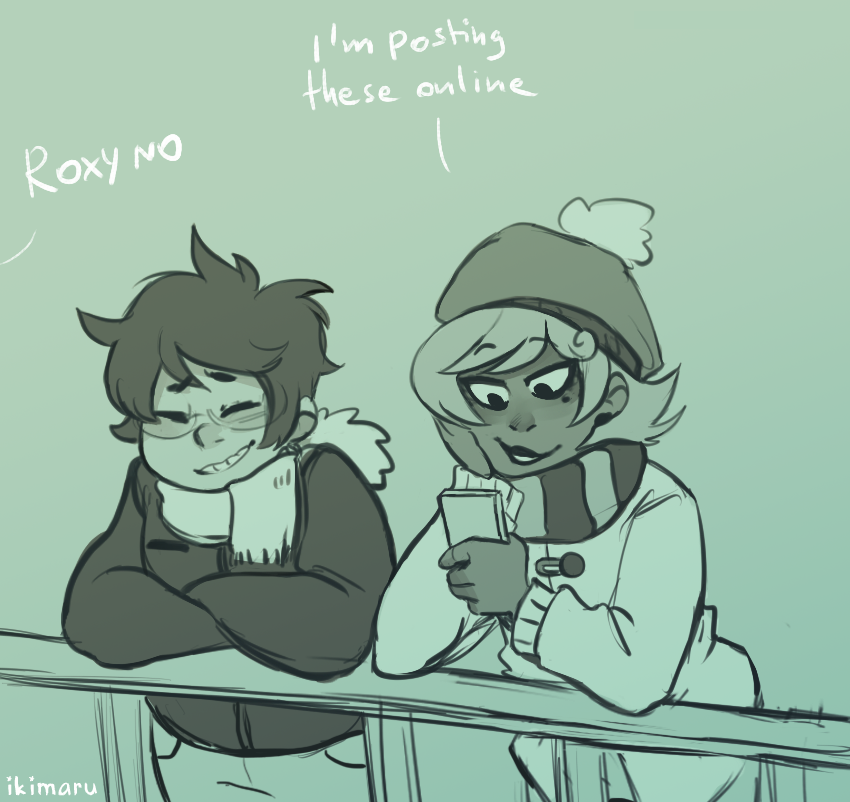 there was an old ask about Dirk teaching Jake to ice skate but tbh I don’t think