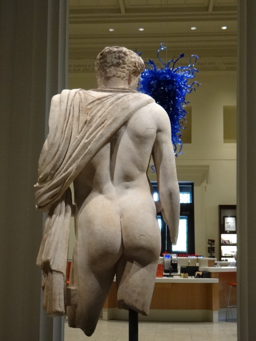 tartanfics:Statue butts of the Art Institute of Chicago and the Cincinnati Art Museum.