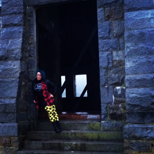 Me, exploring an old abandoned church in Princeton, Mass. The most frightening thing we found was my