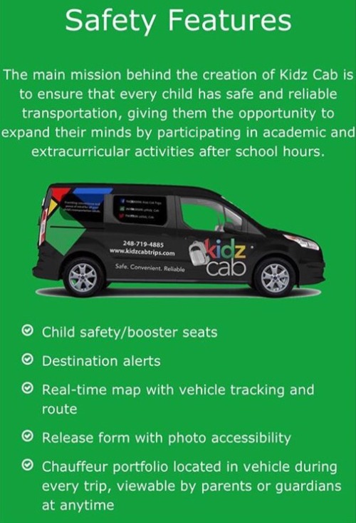 cosmic-noir:  afro-arts:  Kidz Cab  kidzcabtrips.com // IG: kidz_cab  ✨ Safe, Convenient & Reliable Transportation for kids! ✨  Detroit, MI  CLICK HERE for more black owned businesses!  THIS IS AMAZING   Awesome!