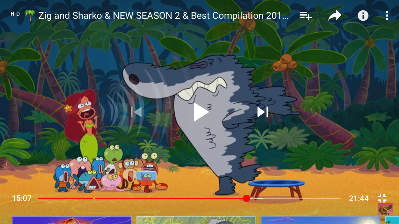 In season 2 of Zig and Sharko, Sharko is now shown wearing briefs. In this episode,