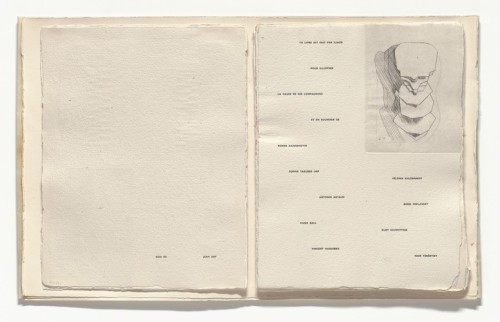 A Bust (in-text plate, table of artists) from Poésie de mots inconnus, Jacques Villon, 1949, 