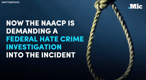 naked-yogi:  the-movemnt:  The Mississippi chapter of the NAACP is calling on federal authorities to investigate an incident at Stone County High School in Wiggins, Mississippi, in which white students put a noose on a black student. The school football