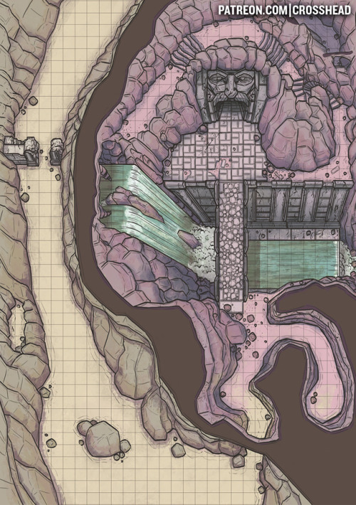 crossheadstudios: The first three battlemaps in a series of six Dwarven Ruin interconnected battlemaps. Each one of the six is also connected by a theme of portals, meaning that each one features a doorway or portal of some kind to a map beyond. The idea