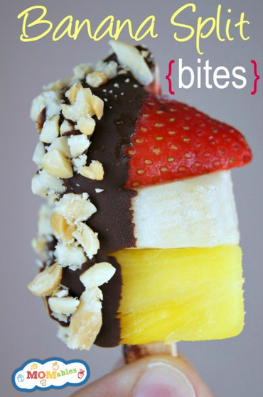veganinspo:  Banana Split Bites