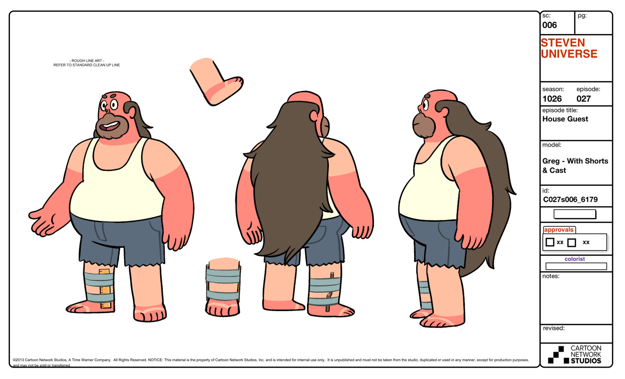 A selection of Character, Prop and Effect designs from the Steven Universe Episode: House