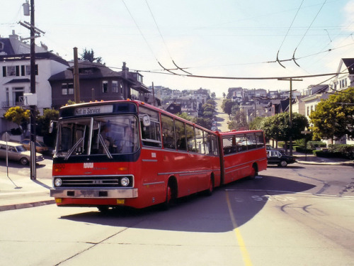 Hungarian Ikarus 280 in San Francisco, USA.