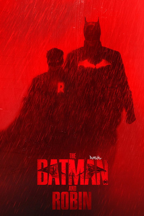  Here we are now…Batman looked lonely in that poster… I tried to edit in Robin 