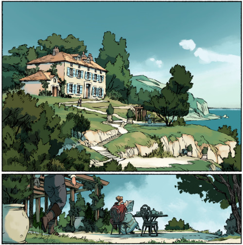 From DELILAH DIRK AND THE PILLARS OF HERCULES, book three in the series: a sunny Mediterranean home 