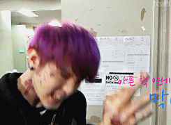 :  Sungmin & his fake makeup injury 
