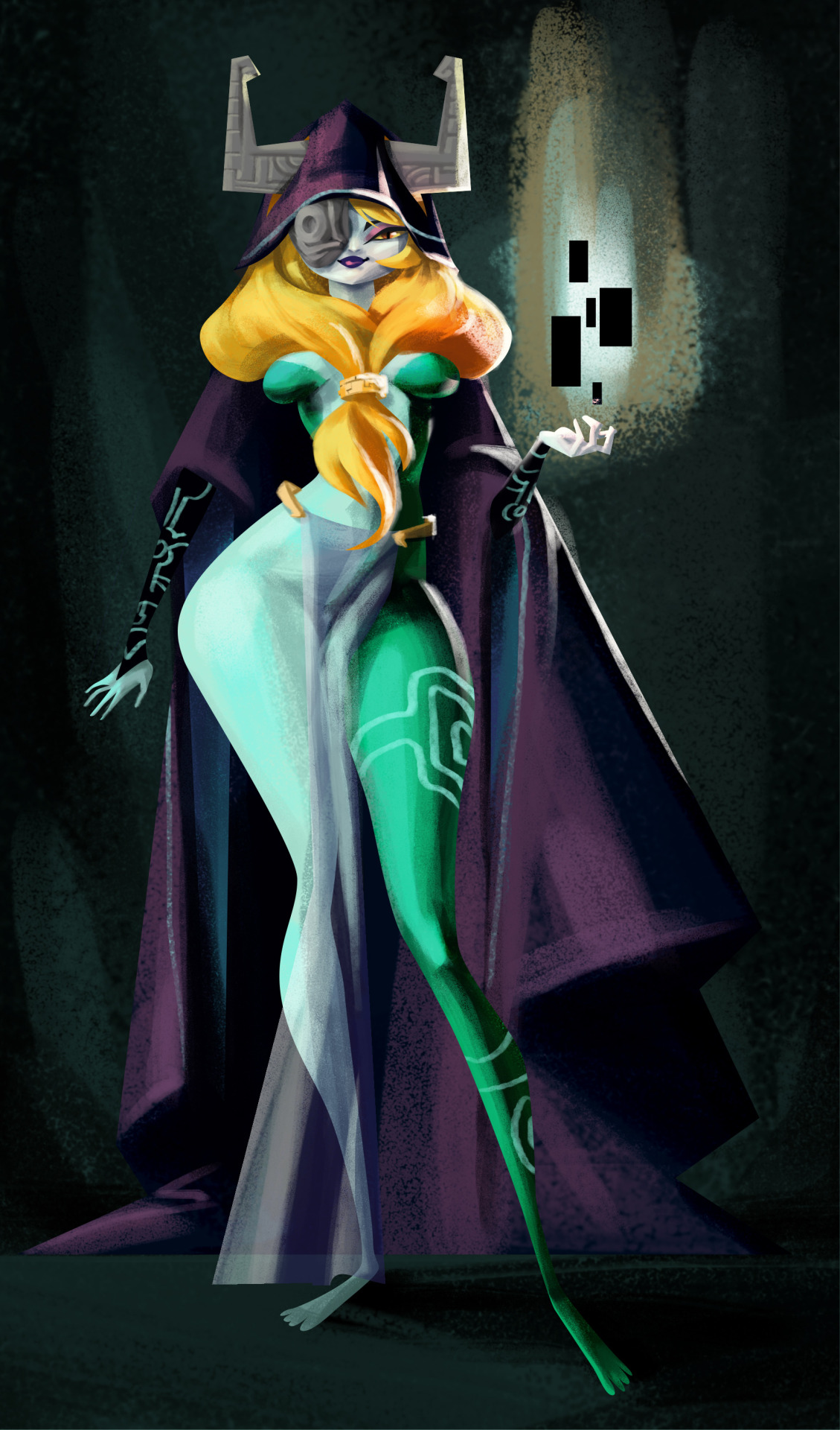 steffi-schuetze:  Midna for the character design challenge   O oO &lt;3