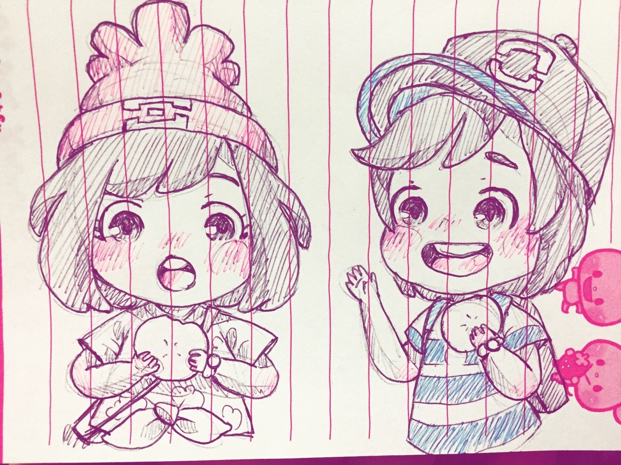 kawaiimelodies:  doodles of my alolan babies…. I can’t stop thinking about playing