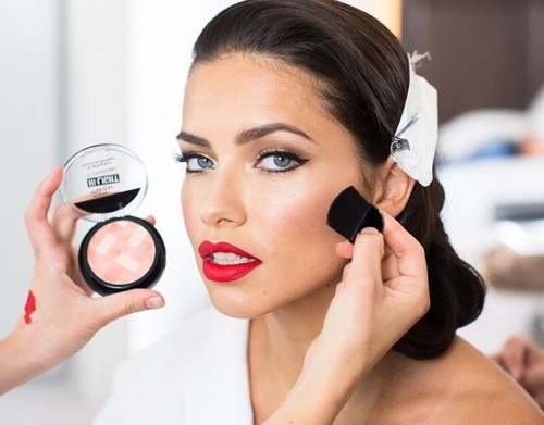 Adriana Lima 2016 MET Gala Prep 