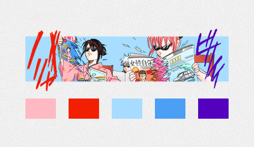 Sex mayorathirteen:  Gintama color palettes (insp. pictures