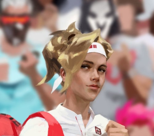 Send help. I can’t stop drawing Mercy as Roger Federer. References: https://www.uniqlo.com/us/en/pag