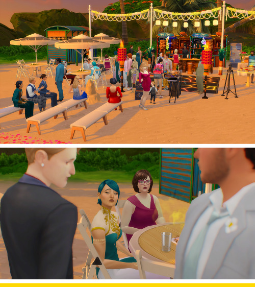 party time!! sort of. y’know what sims are like. whilst everyone was busy chatting Mei and Pip