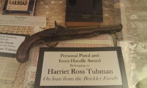 Sword and Pistol belonging to abolitionist Harriet Tubman,Currently on display at the Florida Agricu