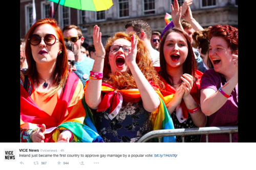 micdotcom:  Ireland has officially become the first nation on Earth to legalize same-sex marriage via popular vote 