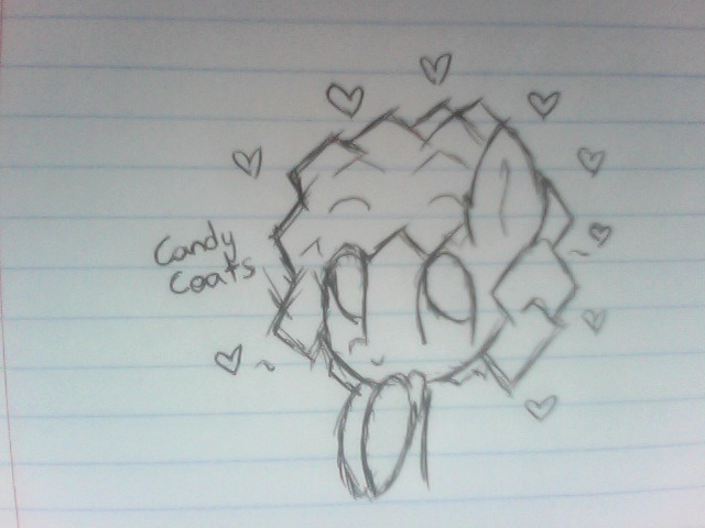 candycoats:   A little pen doodle I did for you while I was laying down in bed bein’