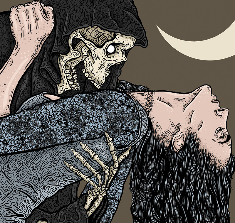 crowkid666:  New Illustration A Dance With Death. www.CrowKid.com 