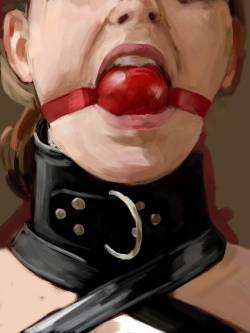 blackbookartist:  ball gag