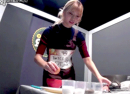 misamo:  twice, the group that can’t crack an egg properly