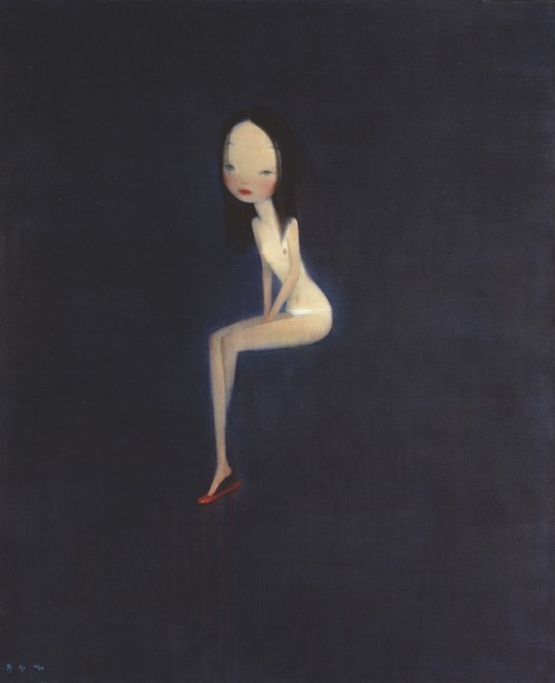 Liú Yě aka 劉野 (Chinese, b. 1964, Beijing, China) - Night, 2005  Paintings: Acrylics, Oil on Canvas 